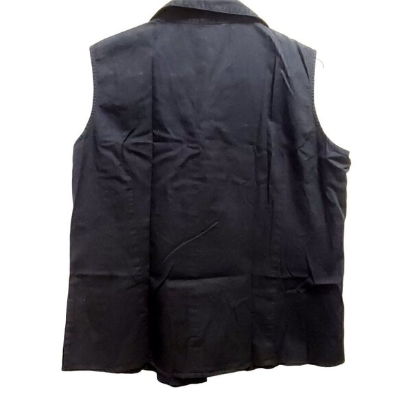 𝅺BEECHERS Brook Black Sleeveless Summer Casual Women's shirt. Size XLarge - Picture 2 of 5